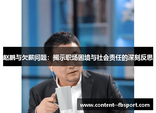 赵鹏与欠薪问题:揭示职场困境与社会责任的深刻反思 赵鹏与欠薪问题:揭示职场困境与社会责任的深刻反思